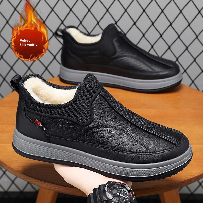 Winter Warm Fleece Snow Boots for Men - Stylish and Comfortable