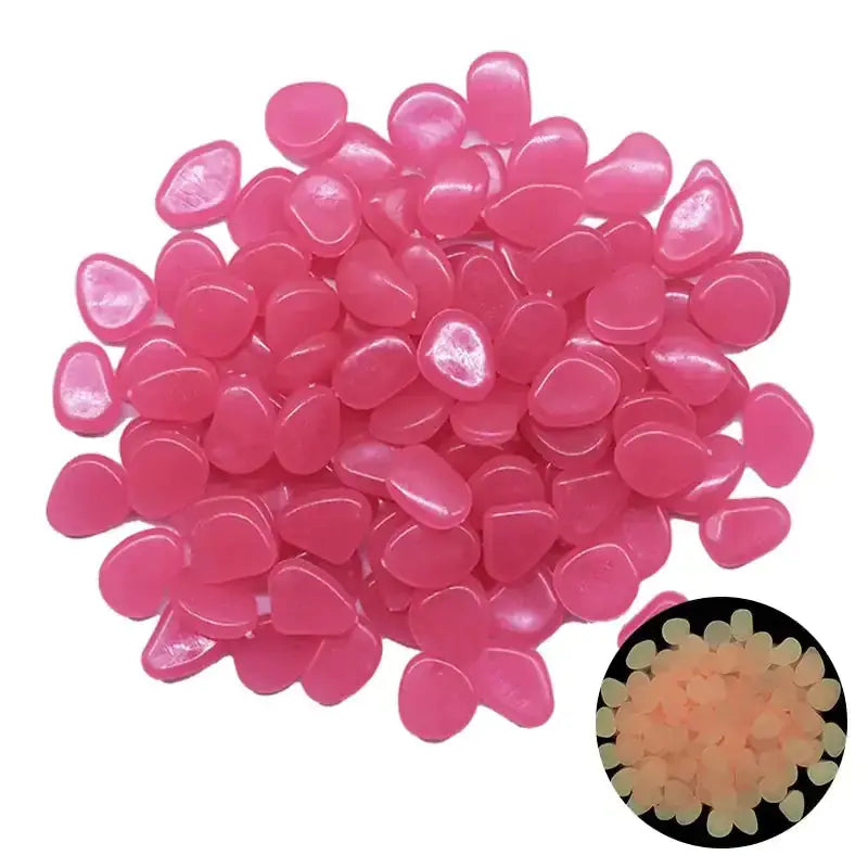 Galets Lumineux dans le Noir pour le Jardin