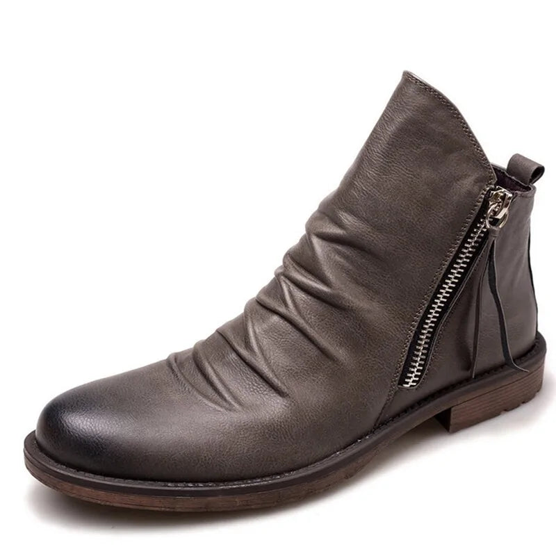 Bottes Martin en cuir premium pour hommes