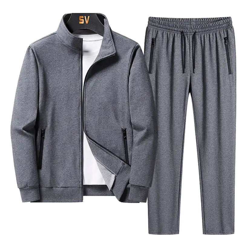 Ensemble de manteau à fermeture éclair et pantalon de sport premium