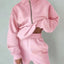 Women's Zipper Fleece Sweater Casual Set