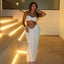 Women's Lace Tube Top Vest and Long Skirt Set