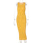 Robe longue en tricot à débardeur pour une élégance estivale