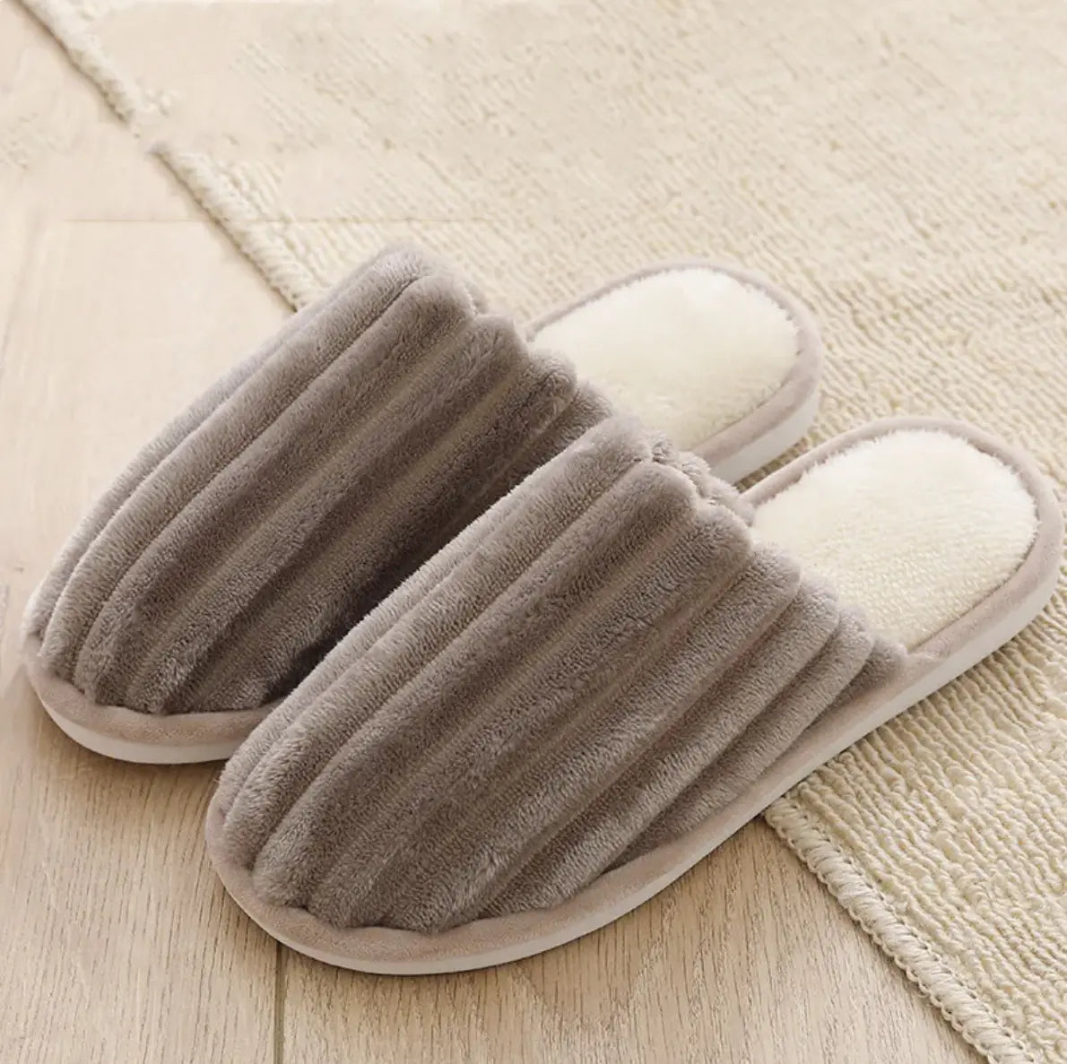 Chaussons en Peluche Chaleureux pour Couples