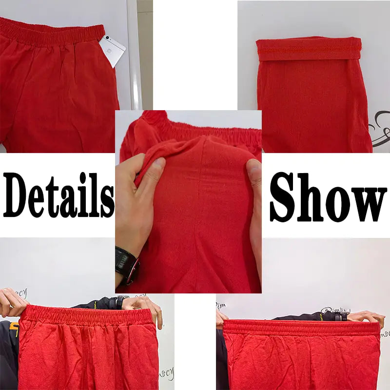 Pantalones de Algodón y Lino Casual Lucyever para Mujeres