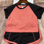 Ensemble T-shirt de fitness et shorts de gym pour enfants