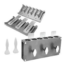 Moule à Suppositoires Réutilisable en Aluminium | Design à 6 Cavités