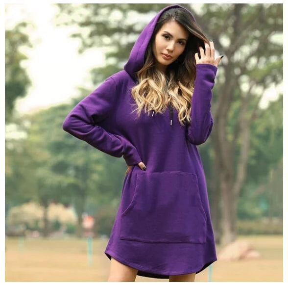 Sudadera de Manga Larga de Color Sólido