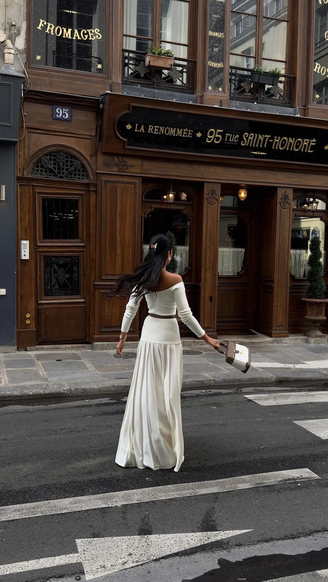 Robe Élegante Rétro Fendue