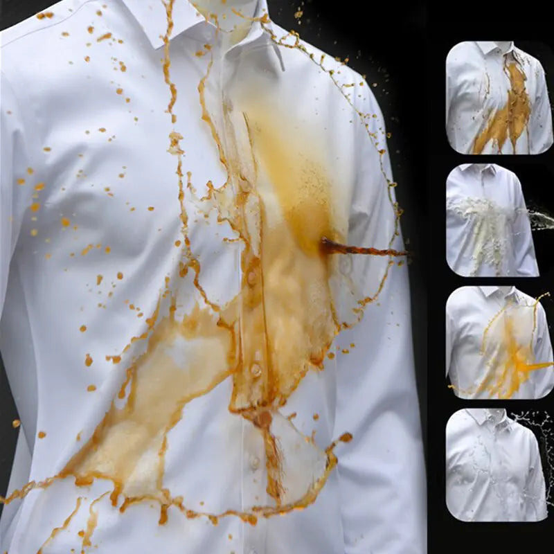Hydrophobic Short Sleeve Business Shirt for Men