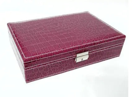 Elegant Cosmetic Leather Jewelry Box