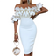 Robe de Soirée Bodycon Blanche Élégante