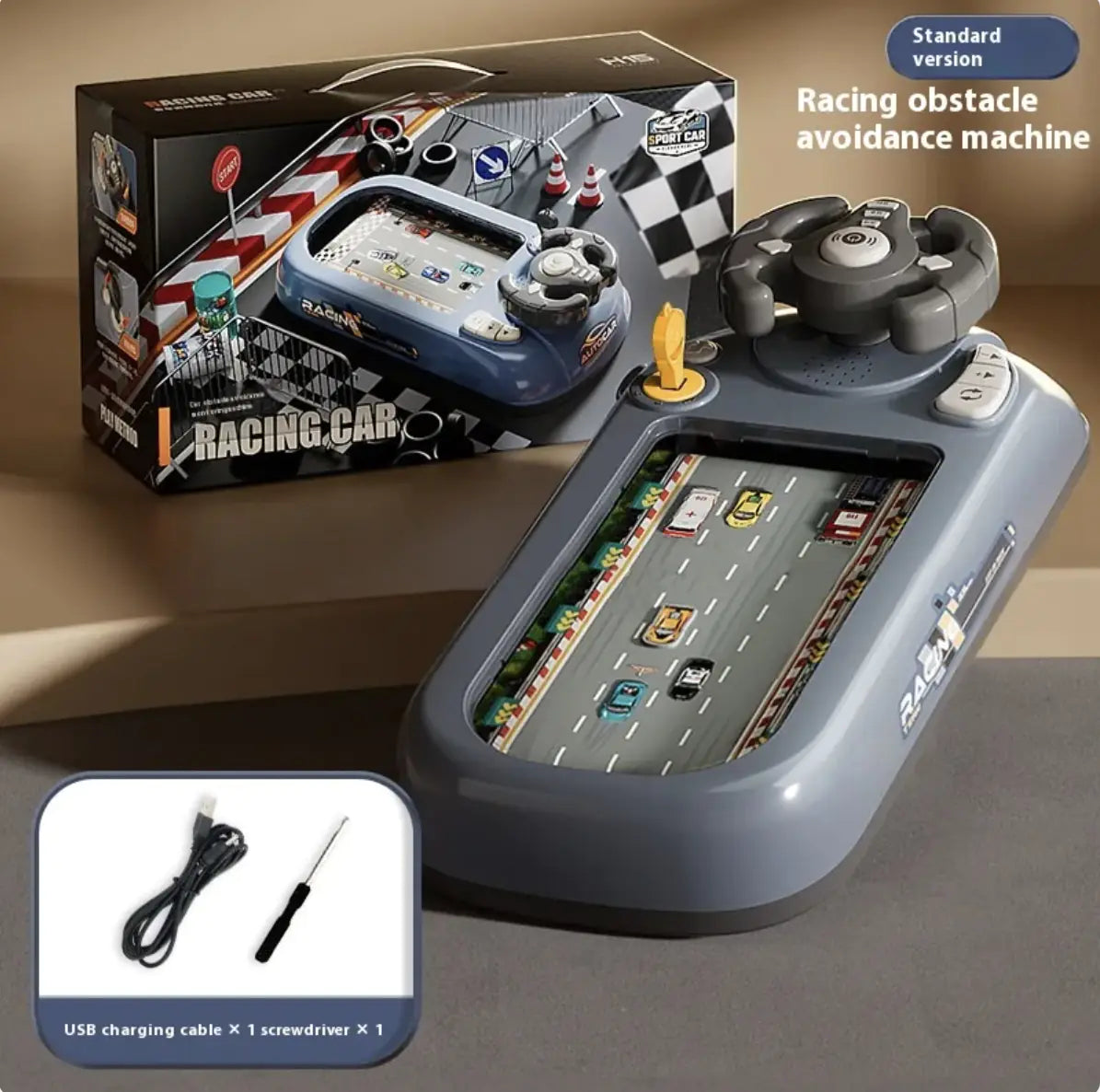 Children's Driving Simulation Puzzle Game Console