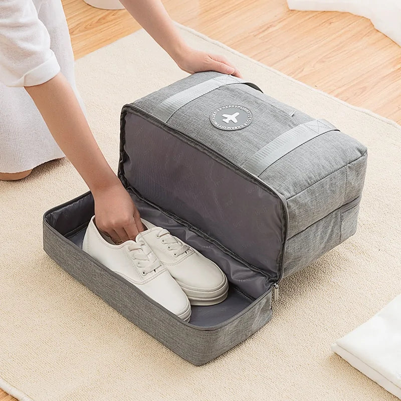 Bolsa de deporte y playa impermeable con compartimentos húmedos/secos