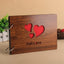 Album photo en bois fait main de 8 pouces - Souvenir personnalisé