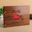 Album photo en bois fait main de 8 pouces - Souvenir personnalisé
