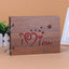 Album photo en bois fait main de 8 pouces - Souvenir personnalisé