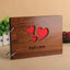 Album photo en bois fait main de 8 pouces - Souvenir personnalisé