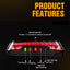 8 Modes Rear Lamp Smart Bike Wireless Remote Turn Signal Light Waterproof USB Rechargeable Bicycle LED Taillight Wireless Remote Control Bike Rear Light Back USB Safety Warning Cycling Light - Korvel