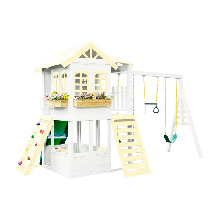 2MamaBees Reign Two Story Swing Set - Korvel