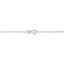 Collier Pendentif en Cœur en Argent Sterling Double Rang avec Diamants .925