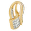Pendentif en diamant inspiré de l'Art Déco en or jaune 14 carats