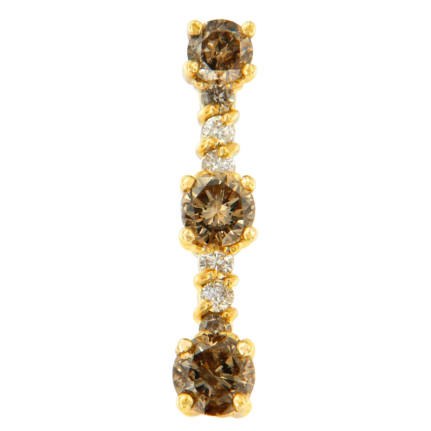 Collier Pendentif en Diamant en Or Jaune 14K