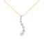 Pendentif en Diamant de Voyage Certifié AGS en Or Jaune 14K