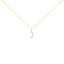 Pendentif en Diamant de Voyage Certifié AGS en Or Jaune 14K