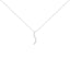 Collar con colgante en forma de S de diamantes en oro blanco de 14K - 3.0 Cttw
