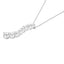 Collar con colgante en forma de S de diamantes en oro blanco de 14K - 3.0 Cttw