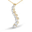 Collar de Pendiente de Diamante de Viaje Certificado AGS en Oro Amarillo de 14K