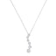 Collar de Pendiente de Viaje con Diamantes en Oro Blanco de 14K