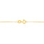 Collier Pendentif Cœur en Diamant Plaqué Or Jaune 14K