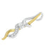 Collier Pendentif Entrelacé en Or Bicolore 10K avec Diamants Espira