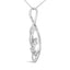 Collier Pendentif Spiral en Diamant en Or Blanc 10K Espira