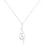 Collier Pendentif Tourbillon en Diamant en Or Blanc 10K Espira