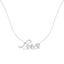 Pendentif en argent sterling .925 en diamant en cursive 'Amour'