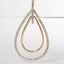 14K Two-Tone Gold Round Cut Diamond Double Burst Pendant Necklace