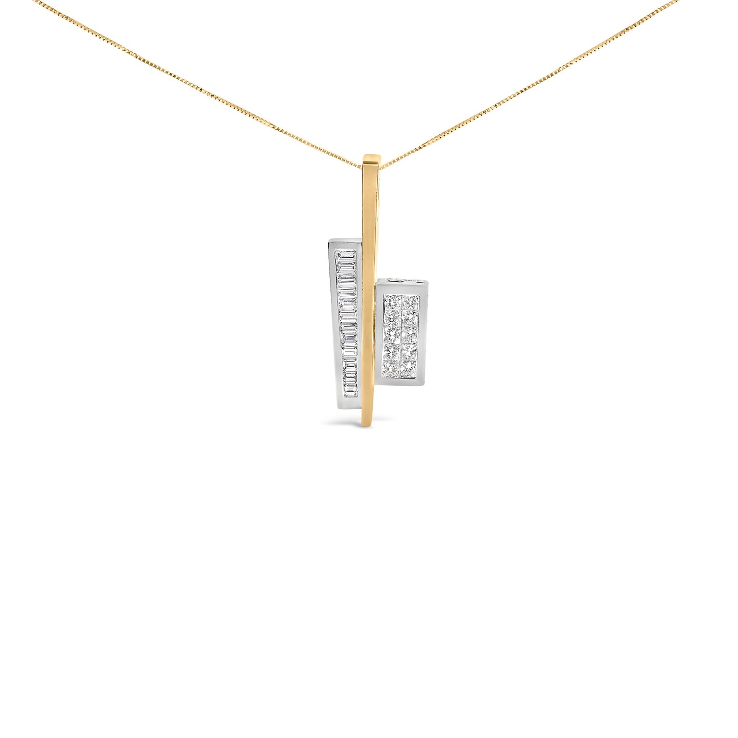 Collier Pendentif Clé en Diamant 18K - 1 7/8 Cttw
