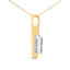 Collier Pendentif Clé en Diamant 18K - 1 7/8 Cttw
