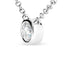 AGS Certified 10K White Gold Diamond Solitaire Pendant Necklace