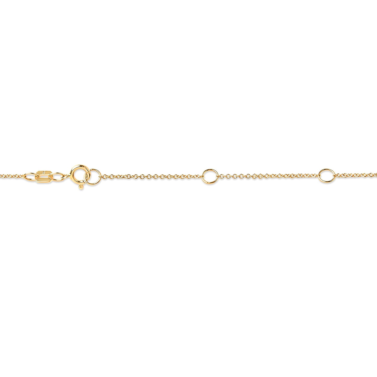 Collar de Pendiente con Diamante Engastado en Bezel de Oro Amarillo de 10K y 1/2 Quilate