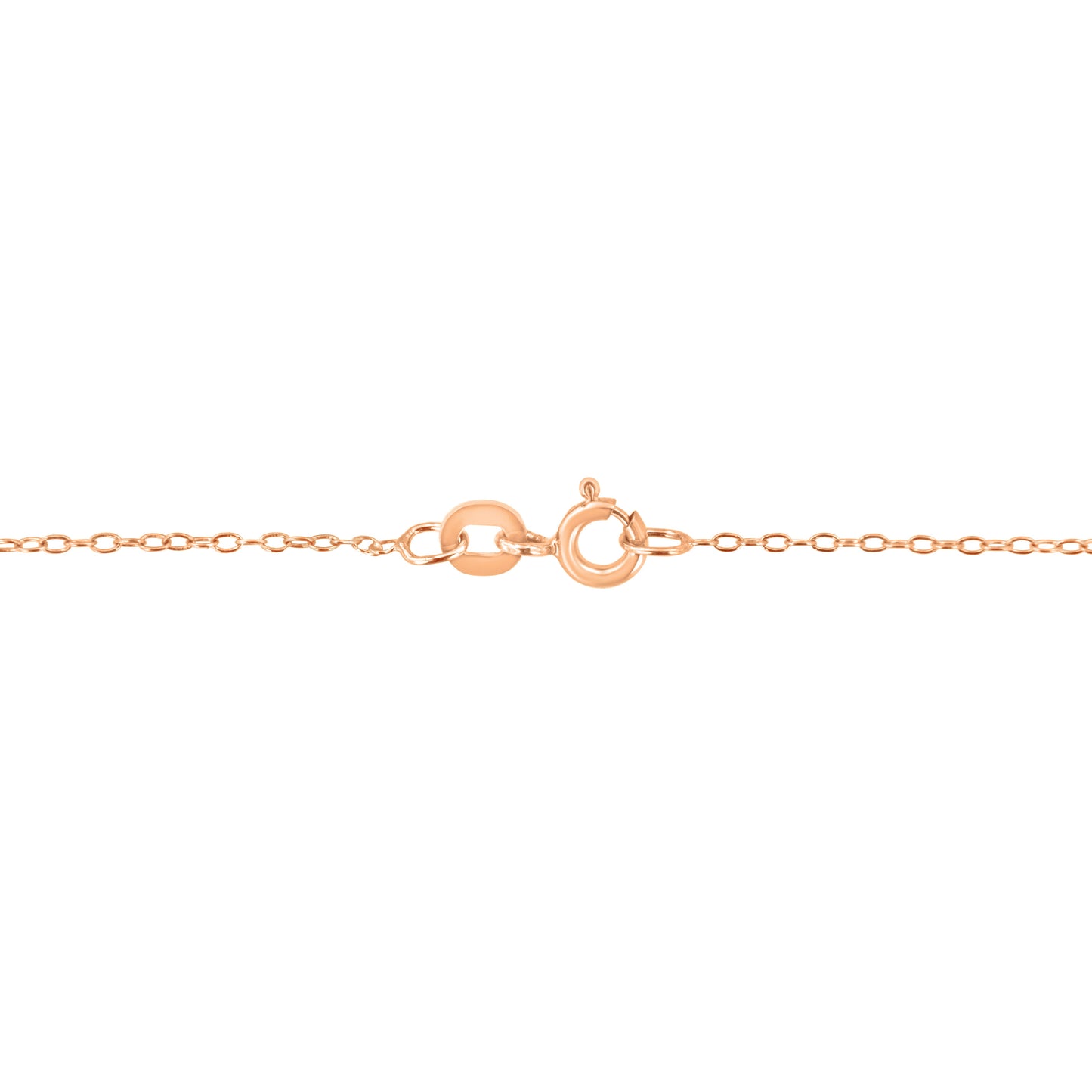 Collier Pendentif Solitaire en Diamant en Or Rose 10K Certifié AGS