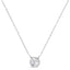 Pendentif en diamant taillé rond en or blanc 10K 1/3 cttw