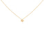 Collar con colgante en forma de cometa de diamante princesa de oro amarillo de 10 quilates