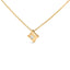 Collar con colgante en forma de cometa de diamante princesa de oro amarillo de 10 quilates