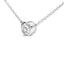 Pendentif en diamant solitaire en or blanc 14K cultivé en laboratoire