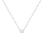 Pendentif en diamant ovale cultivé en laboratoire en or blanc 10K certifié IGI
