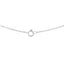 Pendentif en diamant ovale cultivé en laboratoire en or blanc 10K certifié IGI